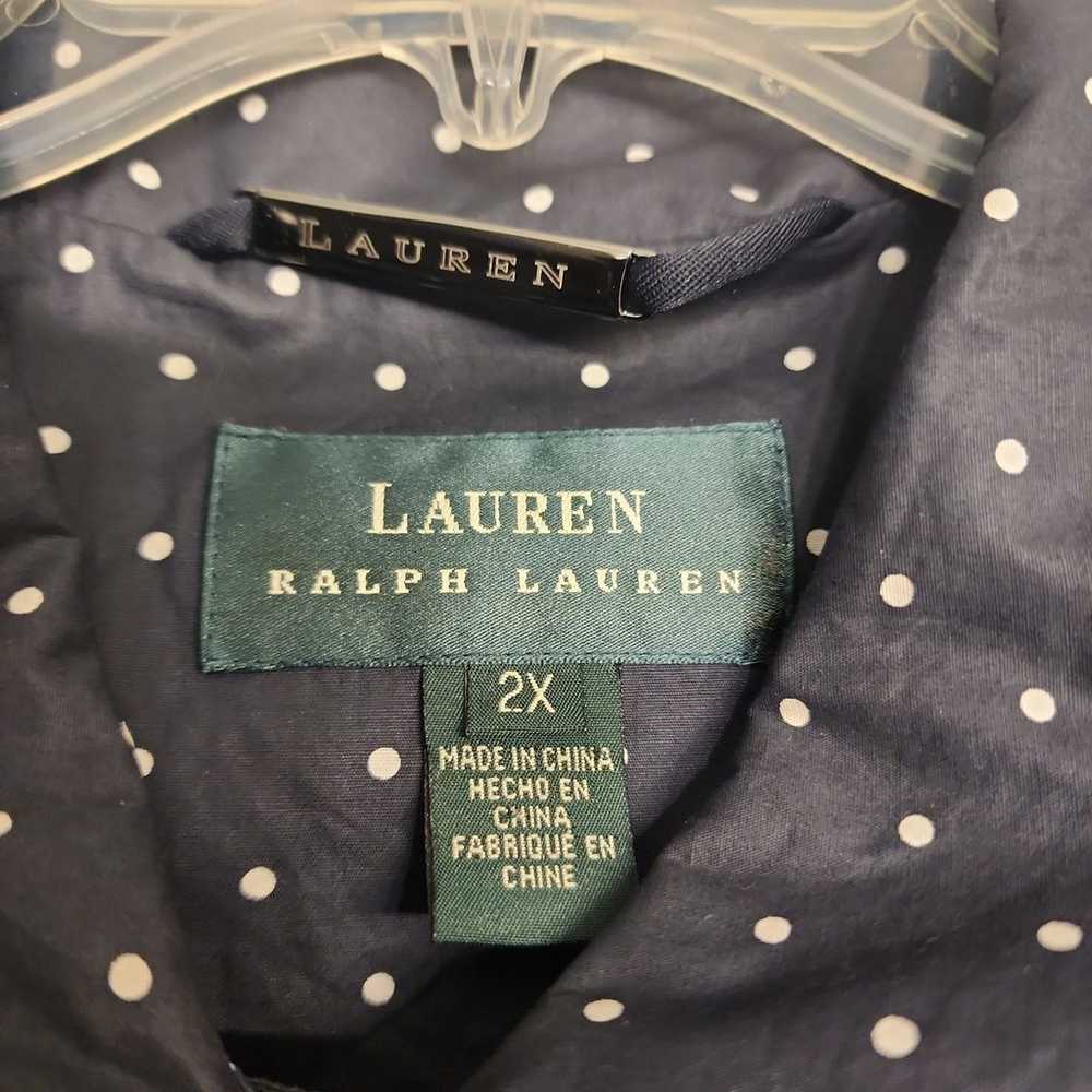 Lauren Ralph Lauren Blue Women Trench Coat (2X) - image 2