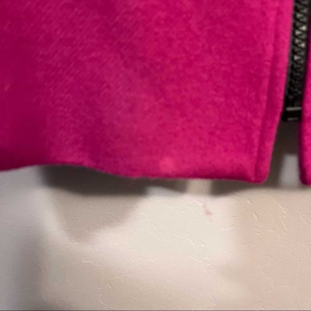 Urban Wool Pink Coat with Velvet Collar - image 8