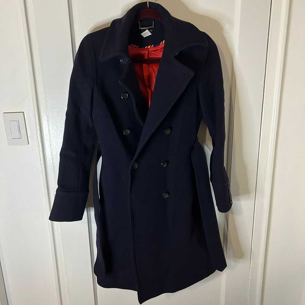 J. Crew navy blue double breasted Peacoat - image 3