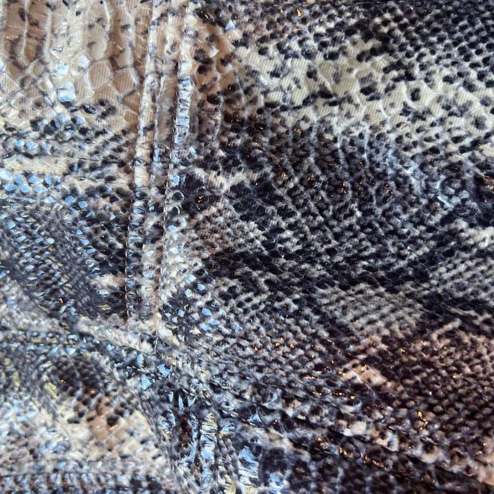 Snakeskin Embossed Silky Fleece Lined Jacket! - image 12