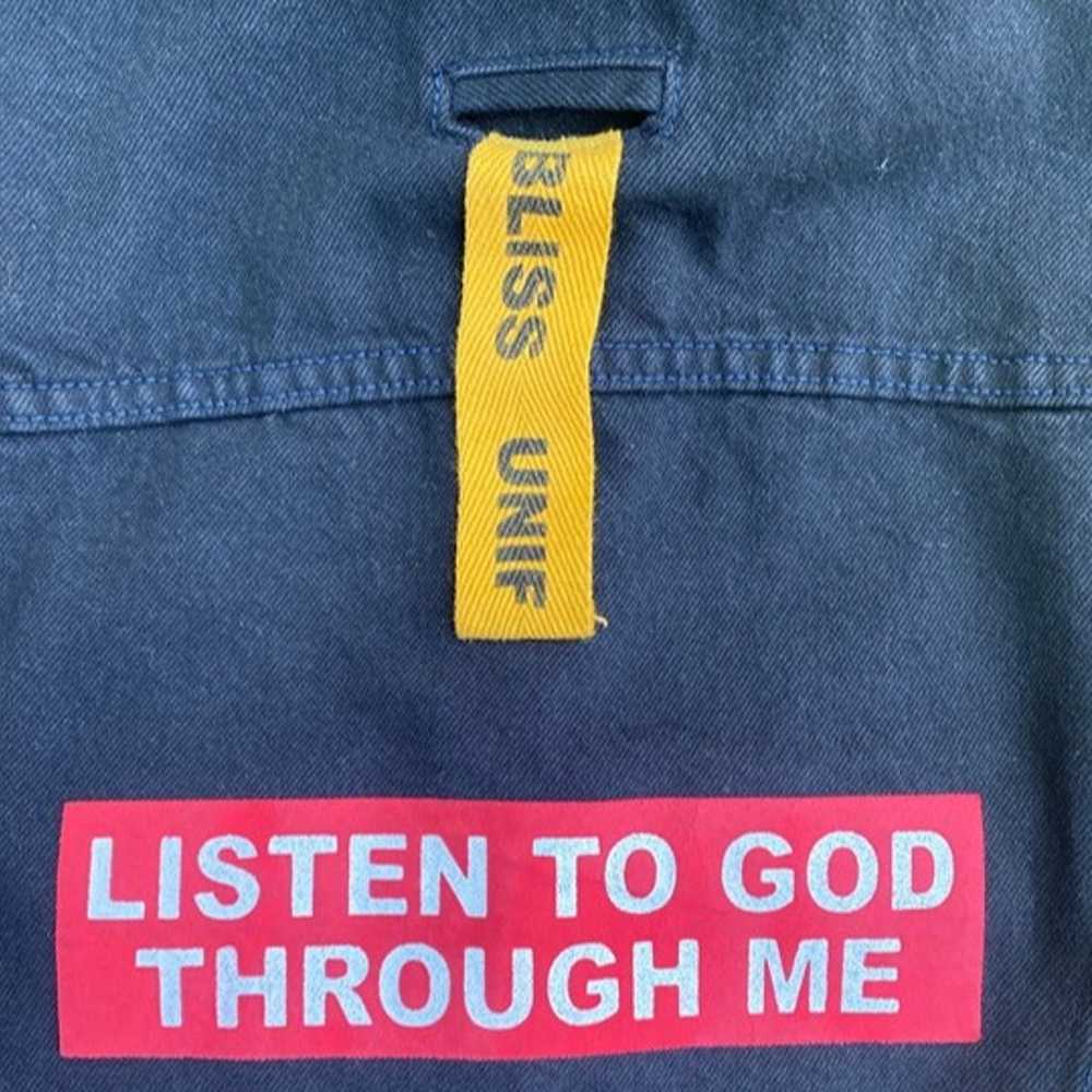 Unif Listen to GOD through me. Jean Jacket - image 3