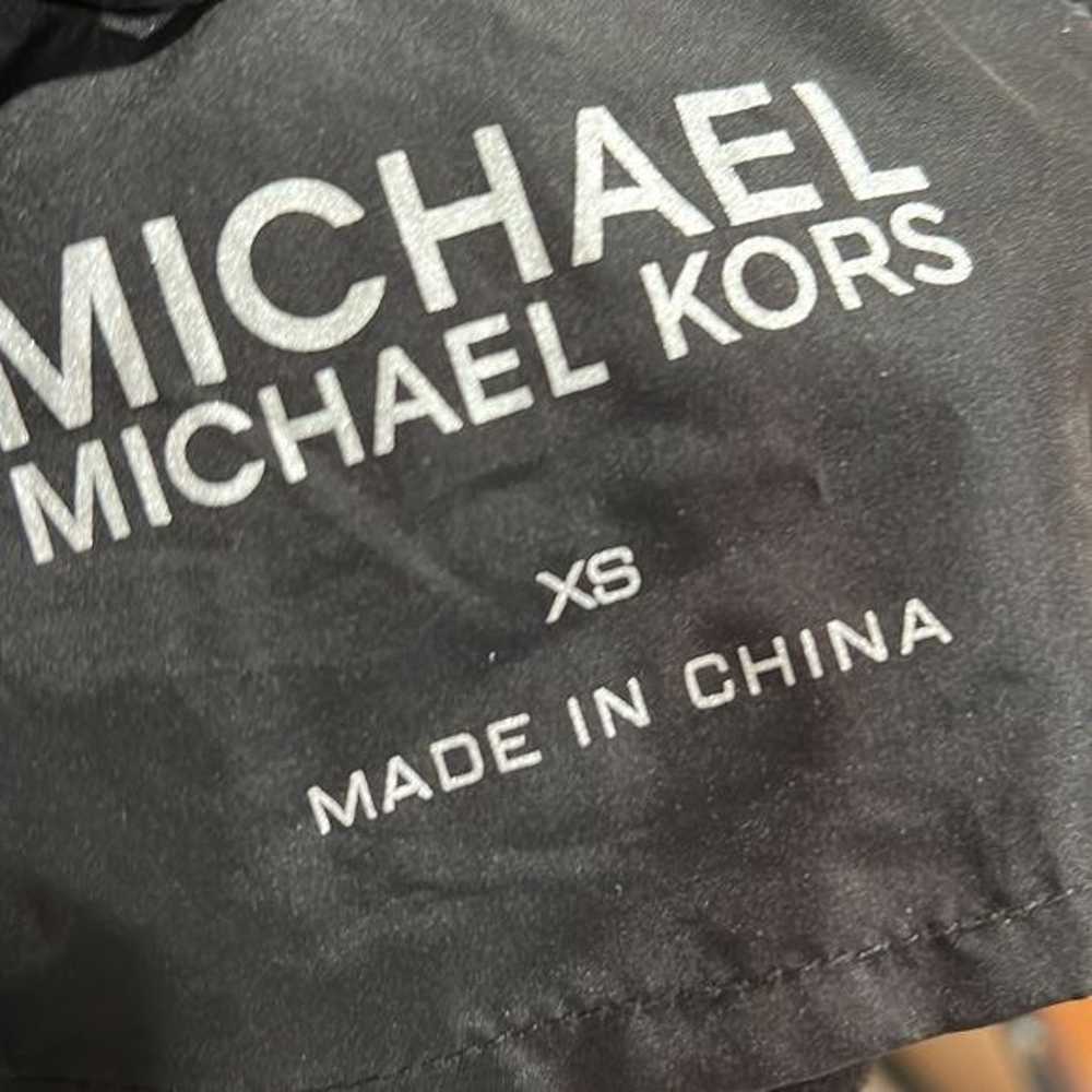 Michael Michael Kors gray and black raincoat jack… - image 6