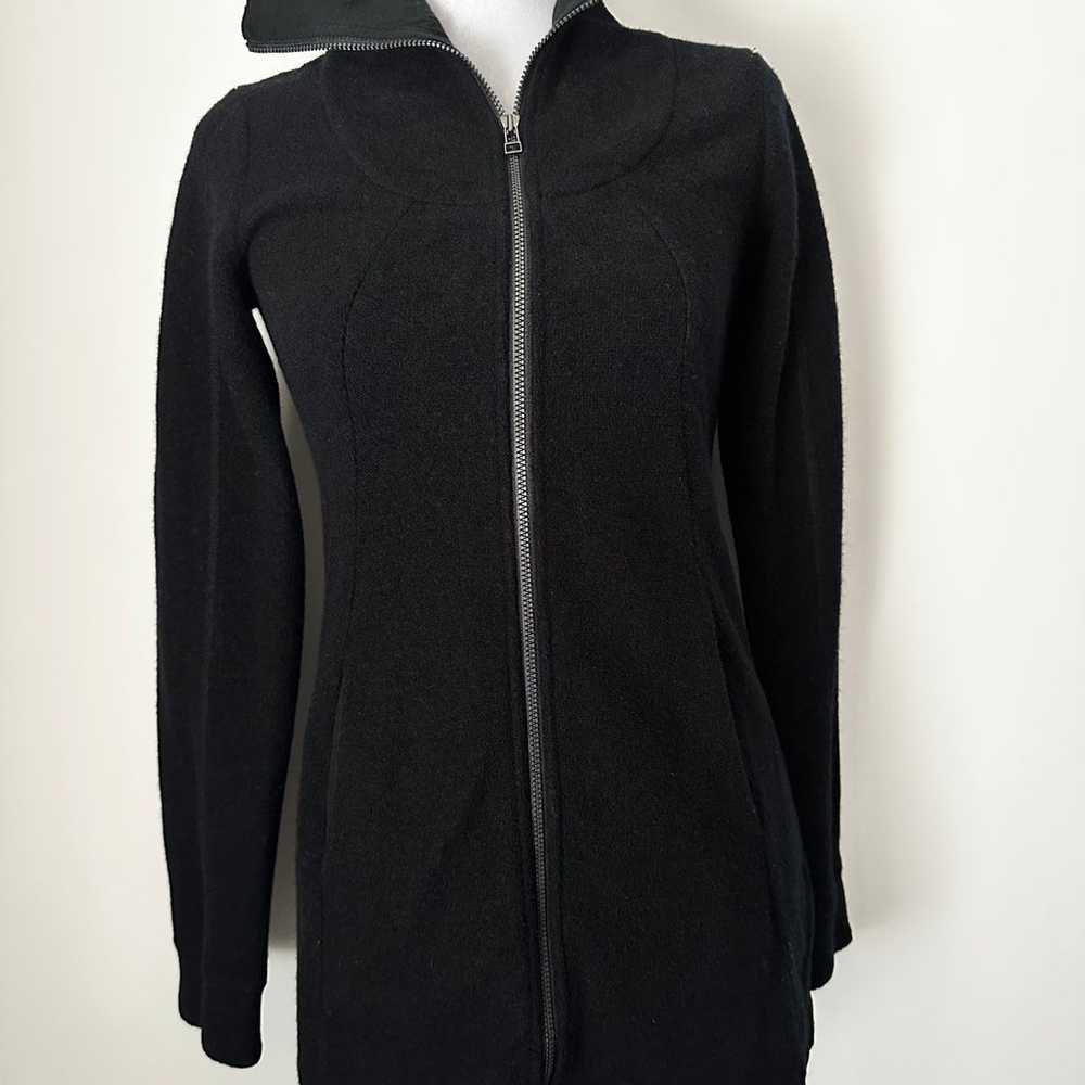 IBEX Merino Wool Blend Full-Zip Sweater Jacket Wo… - image 3