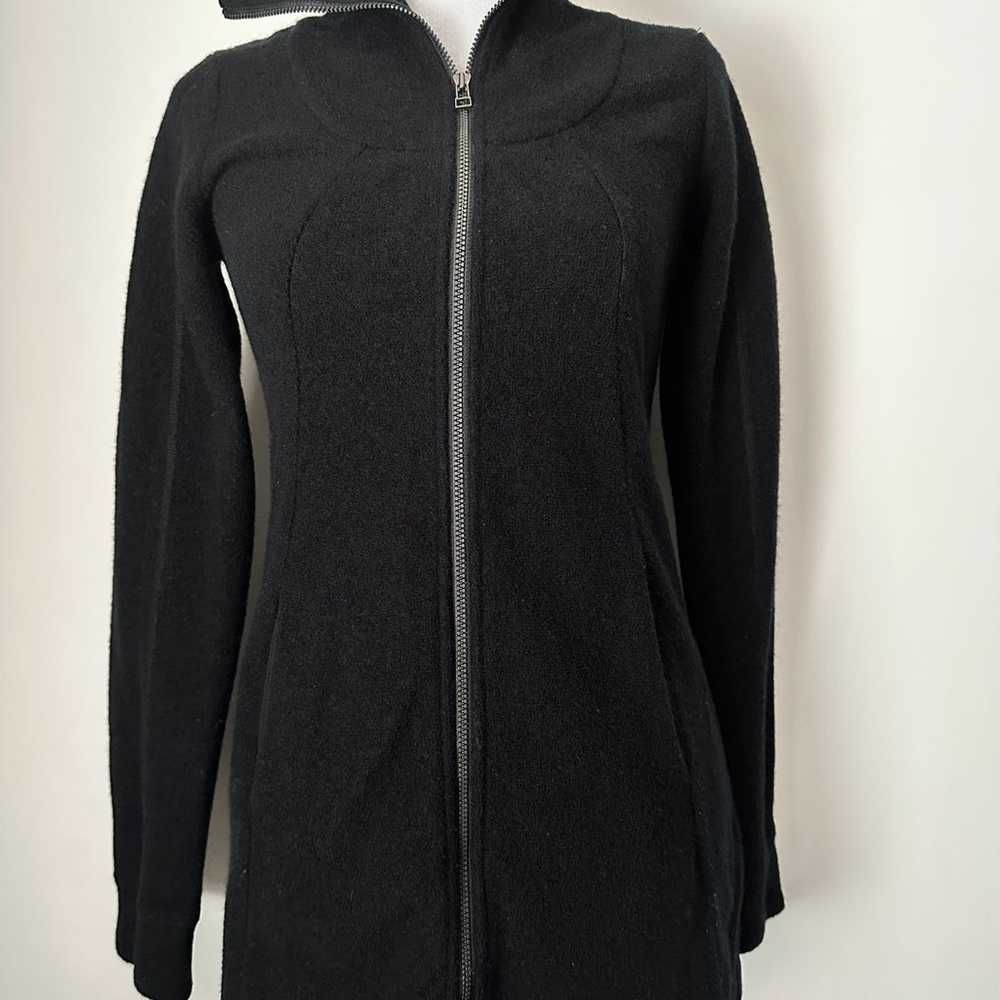 IBEX Merino Wool Blend Full-Zip Sweater Jacket Wo… - image 4