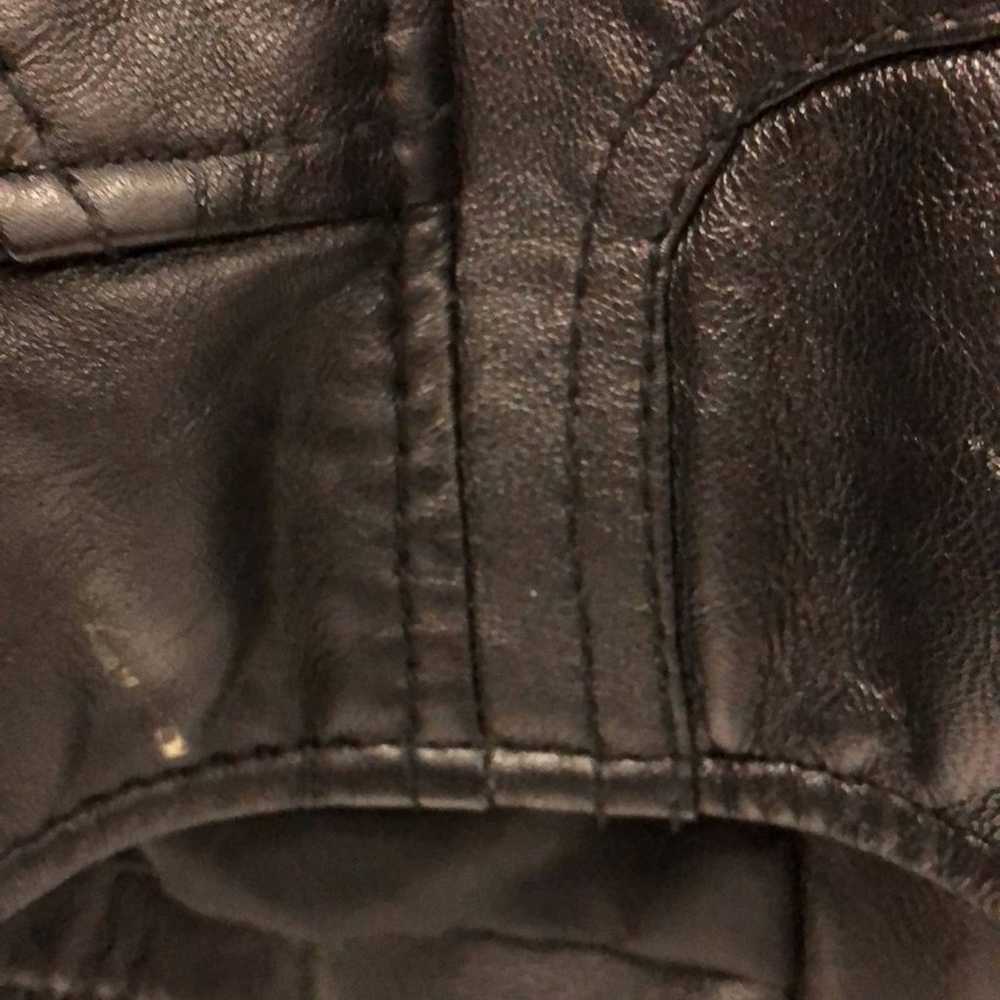 Rezrekshn by Esther Chen leather moto jacket wome… - image 7