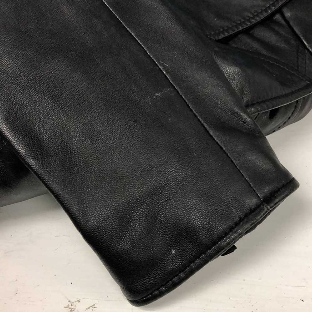 Rezrekshn by Esther Chen leather moto jacket wome… - image 9