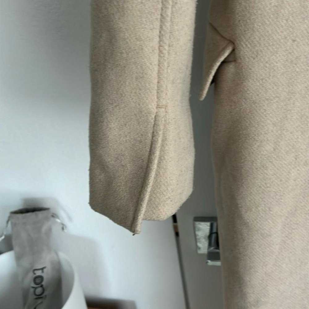 Abercrombie Cream / Beige Long Lined Wool Blend C… - image 5