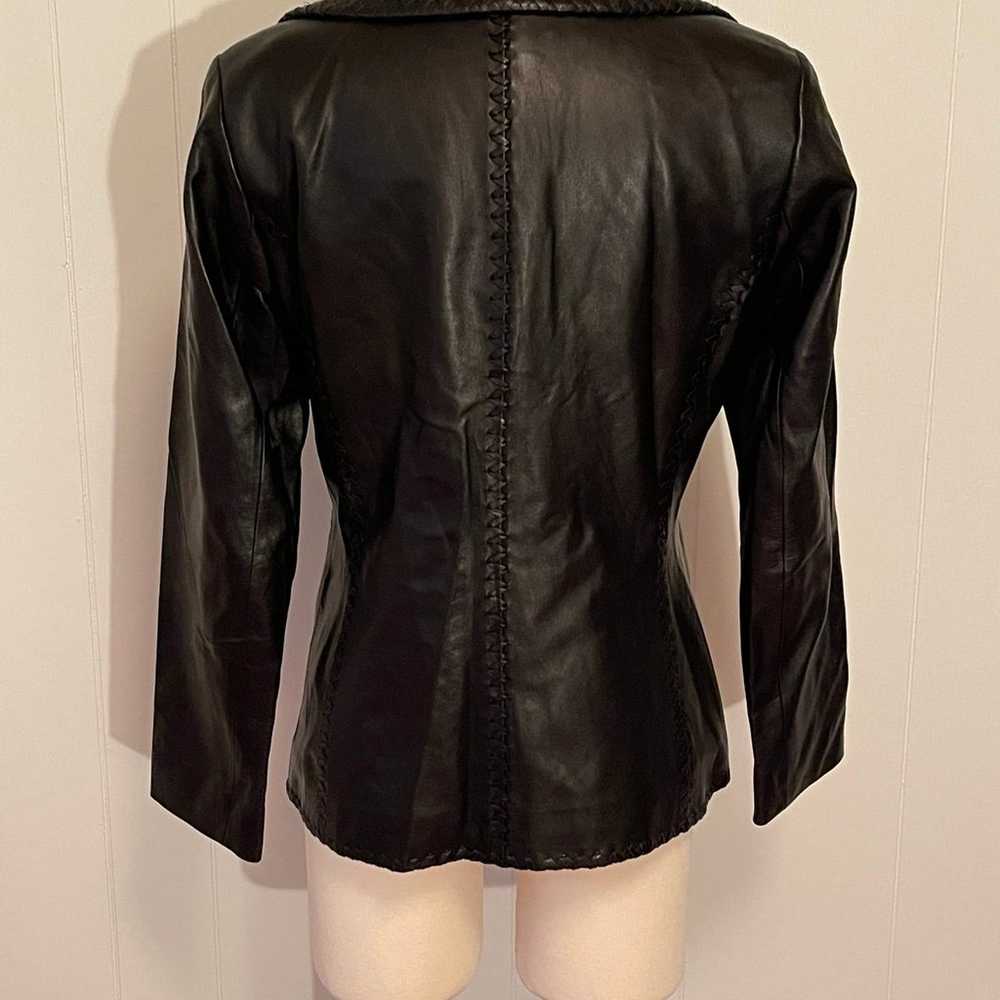 doncaster black leather jacket - image 6