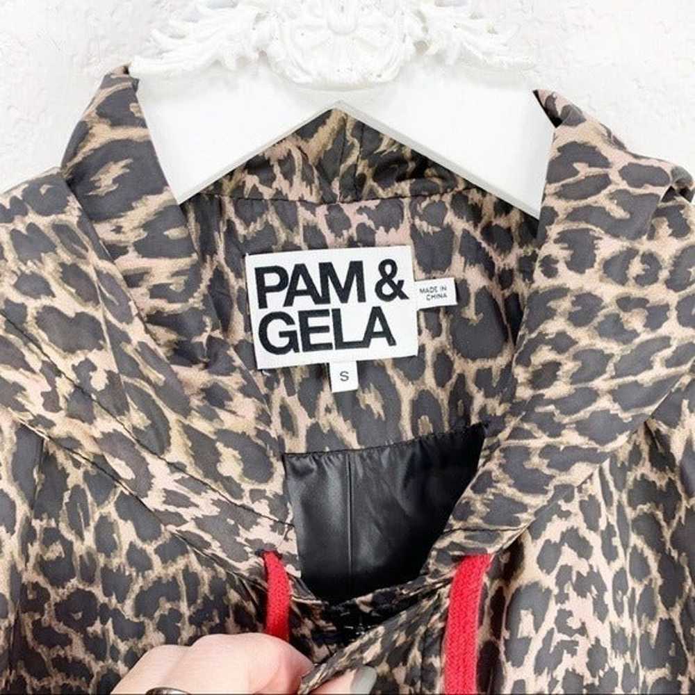 Pam & Gela Hooded Parka Leopard Jacket - image 4