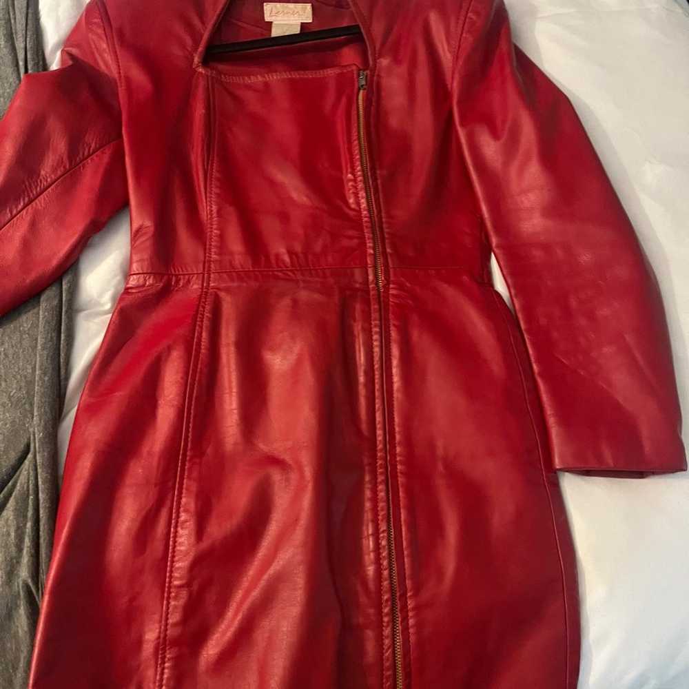 Vintage Genuine Leather Dress - image 1