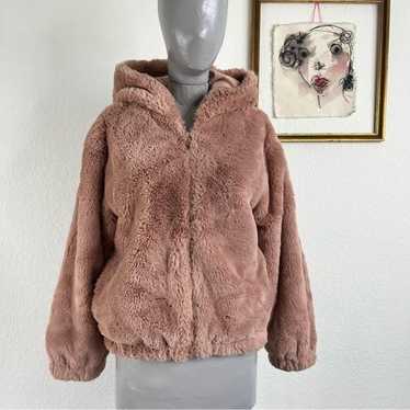 French Connection Arabella Faux Fur Hooded Jacket
