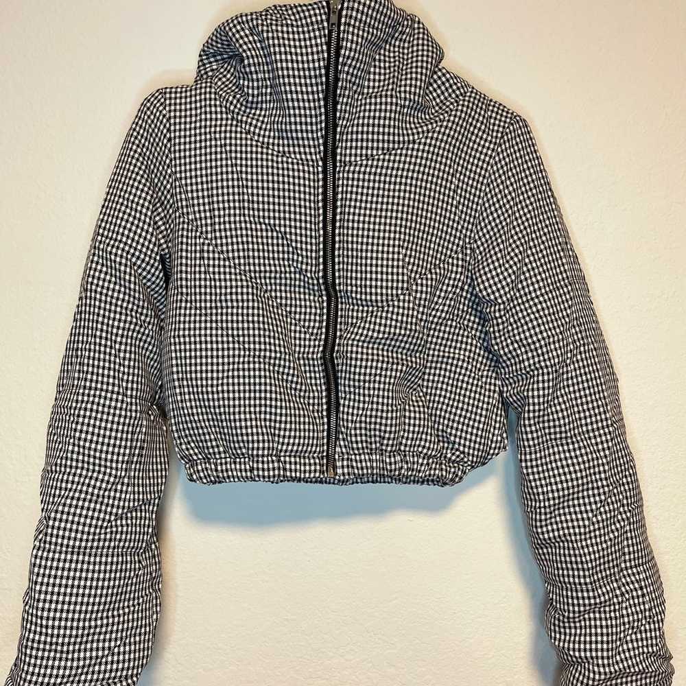 Houndstooth Cropped Puff Jacket XS/S - image 7