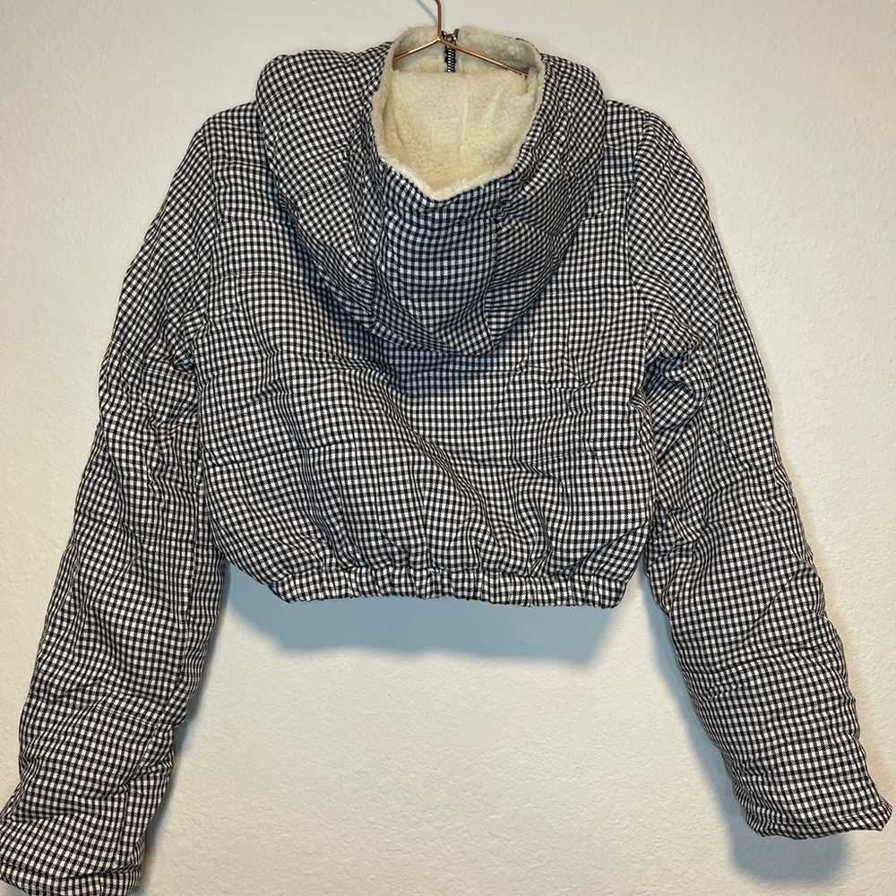 Houndstooth Cropped Puff Jacket XS/S - image 8