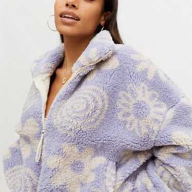 Urban Outfitters Olivia Purple Sherpa Coat - image 1