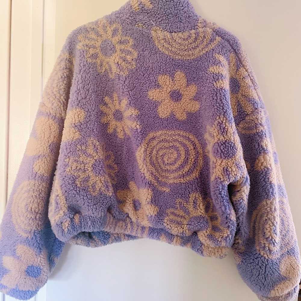 Urban Outfitters Olivia Purple Sherpa Coat - image 4