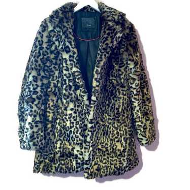 steve madden leopard faux fur coat - image 1
