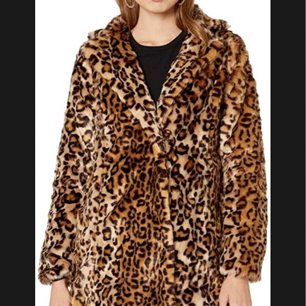 steve madden leopard faux fur coat - image 3