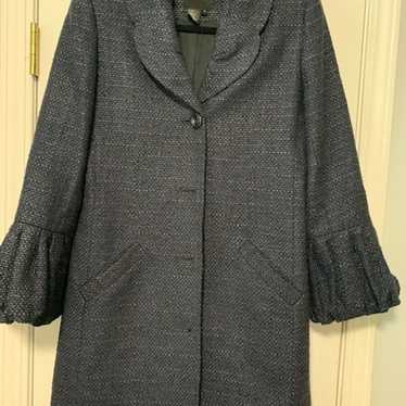 Spanner Blue Tweed Dress Coat/Jacket - image 1
