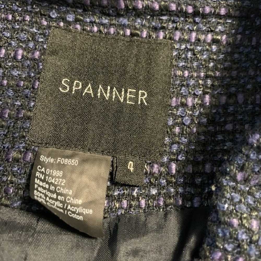 Spanner Blue Tweed Dress Coat/Jacket - image 6