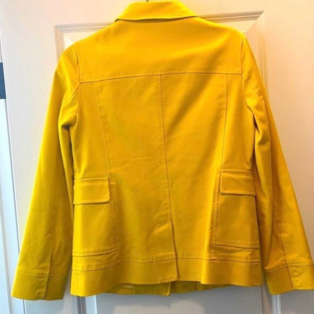 Tory Burch Yellow Cotton Canvas Jacket - image 3