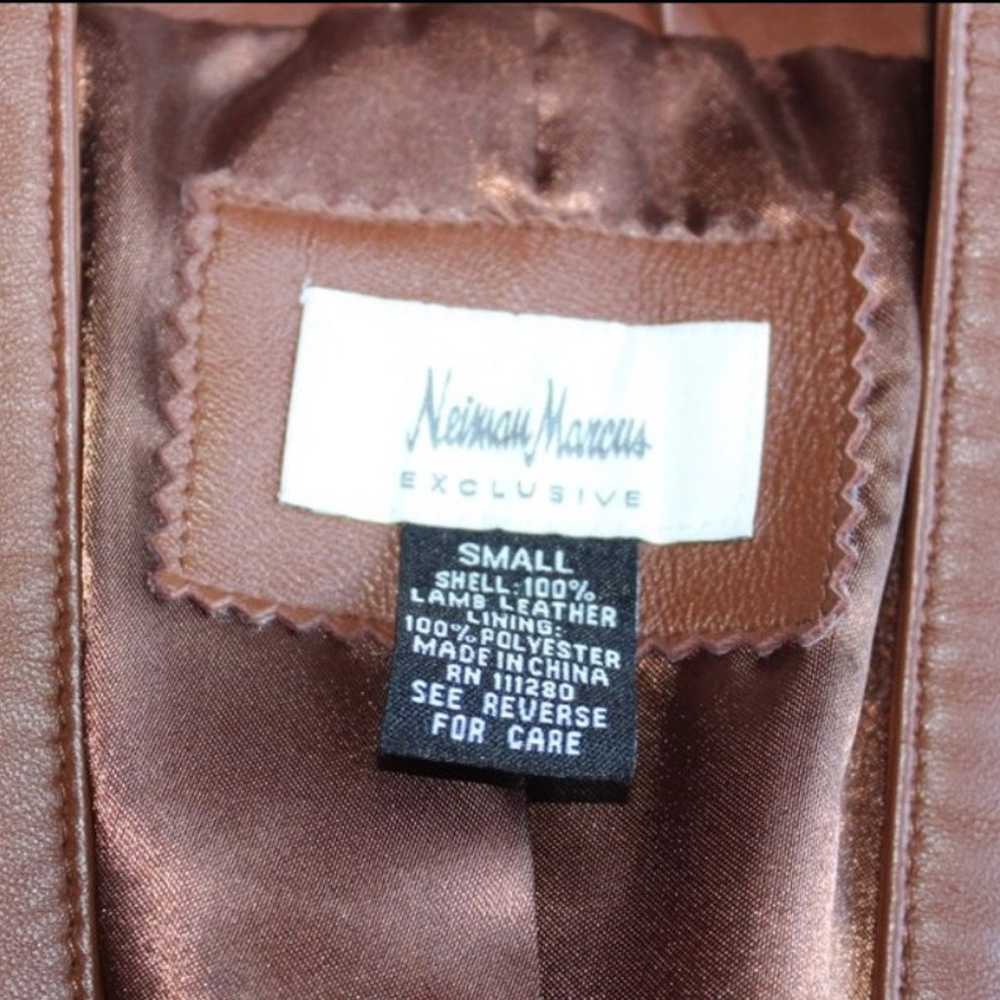 Neiman Marcus 100% Lamb Leather Small - image 3