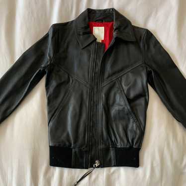 black leather jacket - image 1