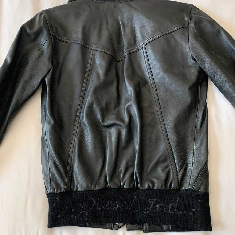 black leather jacket - image 2