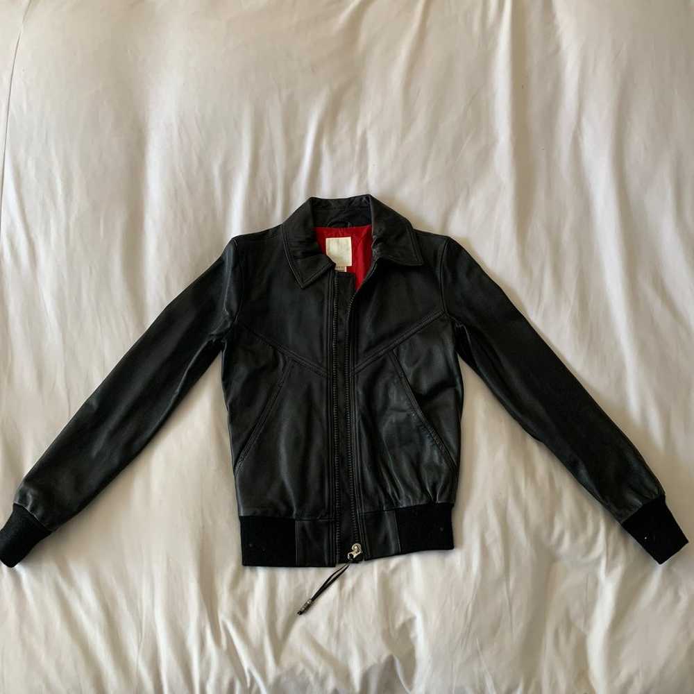 black leather jacket - image 3