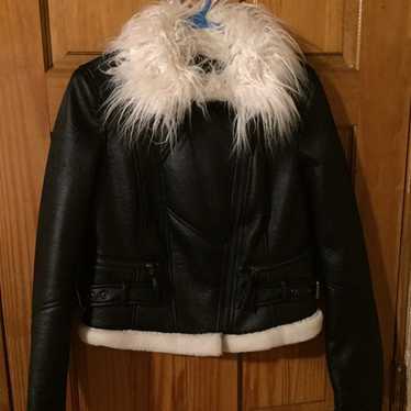 Women’s Black Faux Leather jacket - image 1