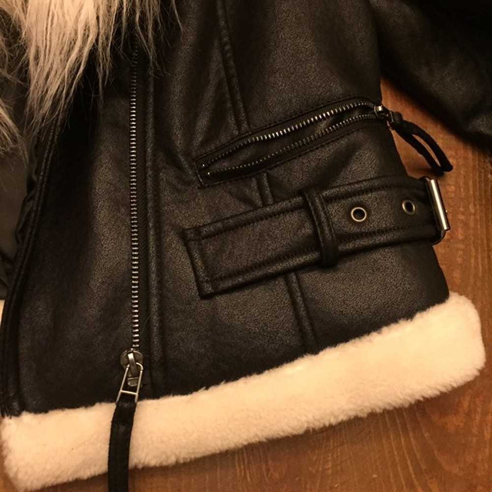 Women’s Black Faux Leather jacket - image 4