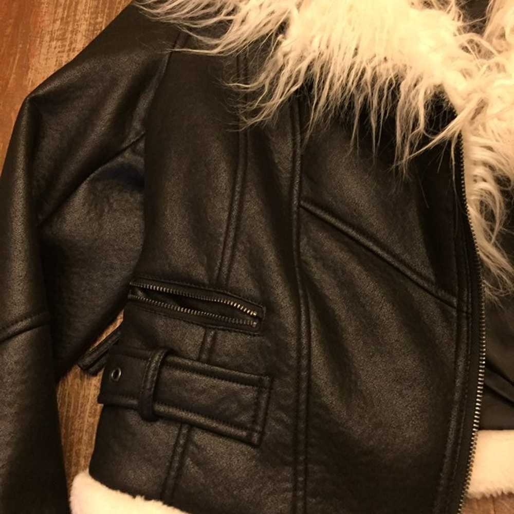 Women’s Black Faux Leather jacket - image 5