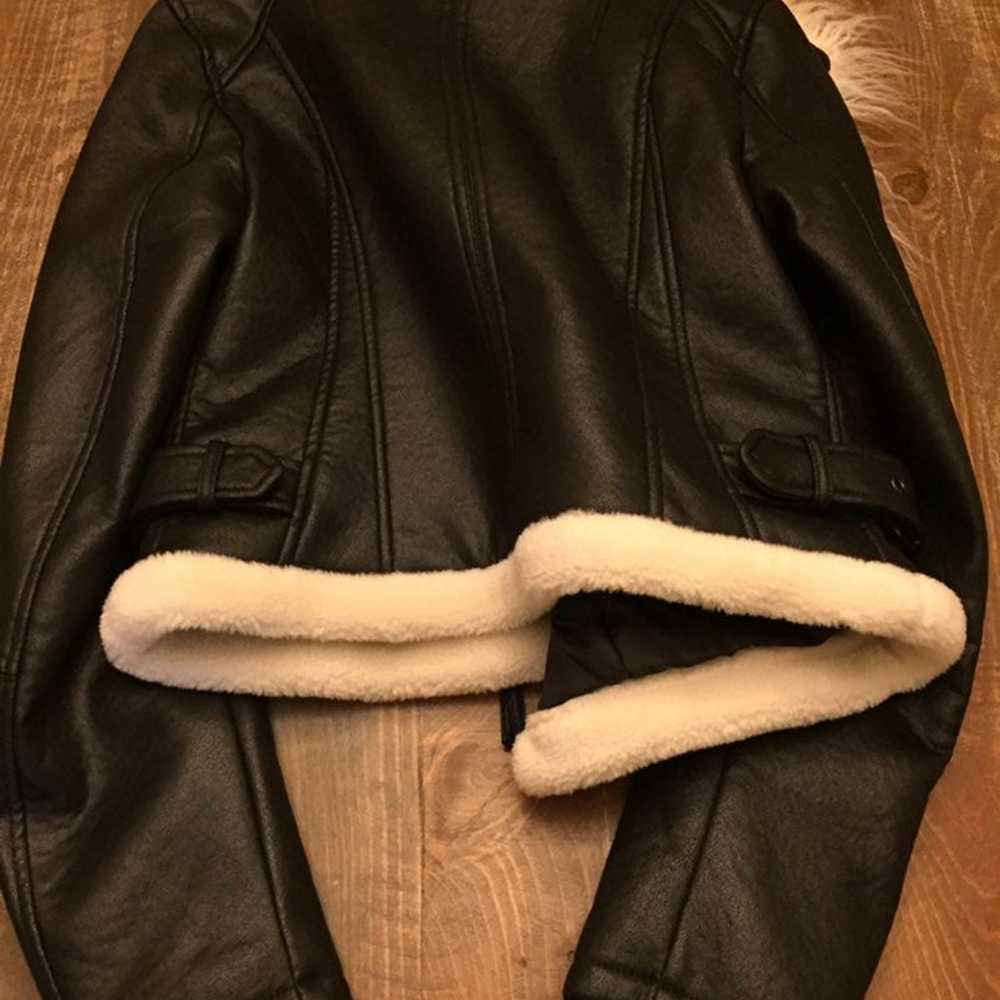 Women’s Black Faux Leather jacket - image 6