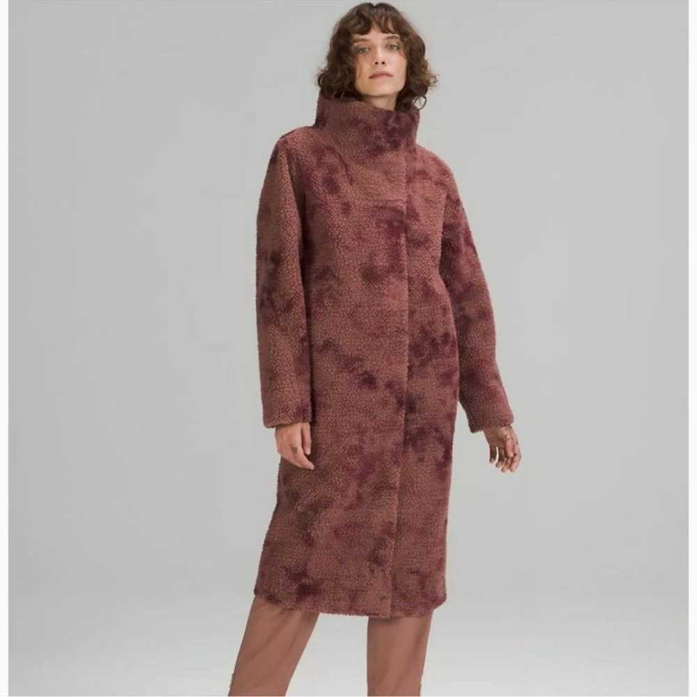 Lululemon lab Textured Fleece Coat Diamond Dye Du… - image 1