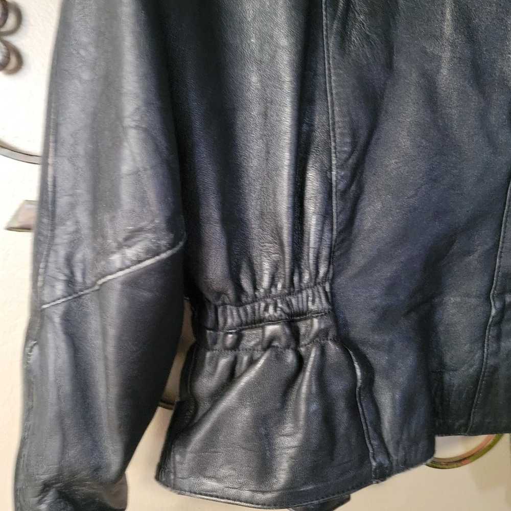 Vintage Leather Moto Jacket - image 7