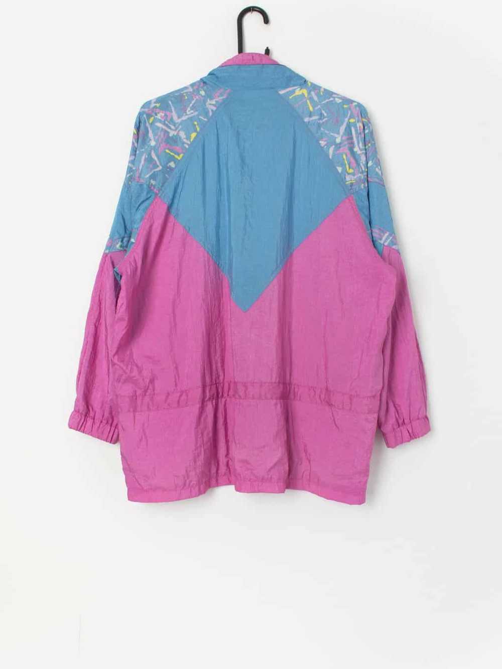 Vintage 80s St Michael sports jacket in pink and … - image 3