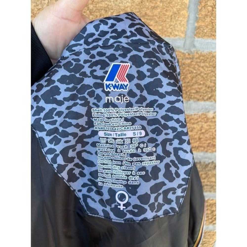 K-Way x Maje Limited Leopard Print Jacket raincoat - image 12