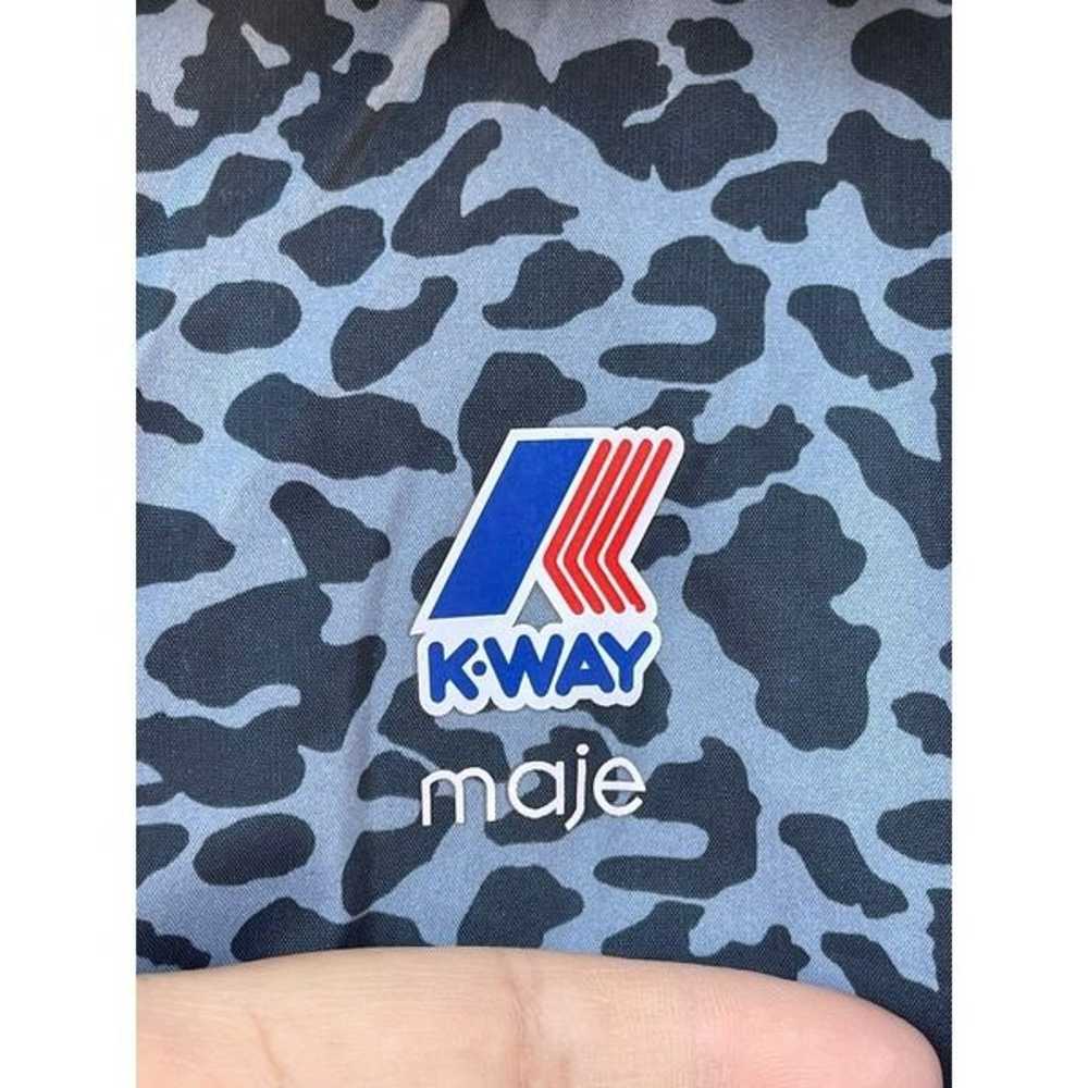 K-Way x Maje Limited Leopard Print Jacket raincoat - image 3