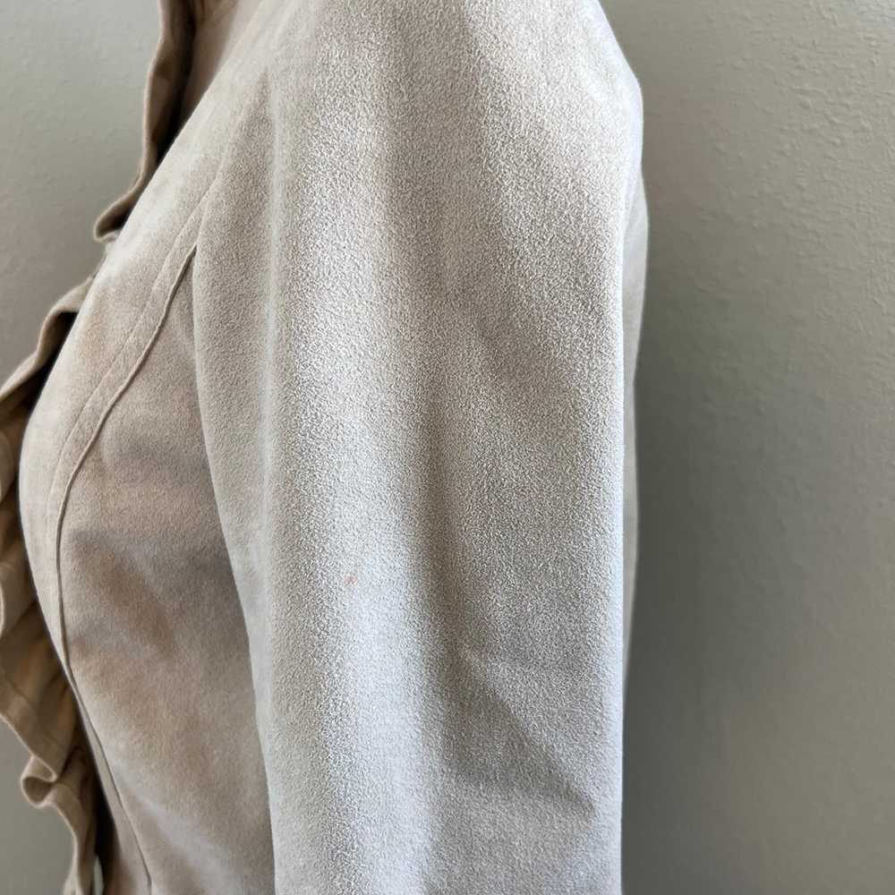 Vintage Abe Schrader Beige Suede Leather Jacket S… - image 6