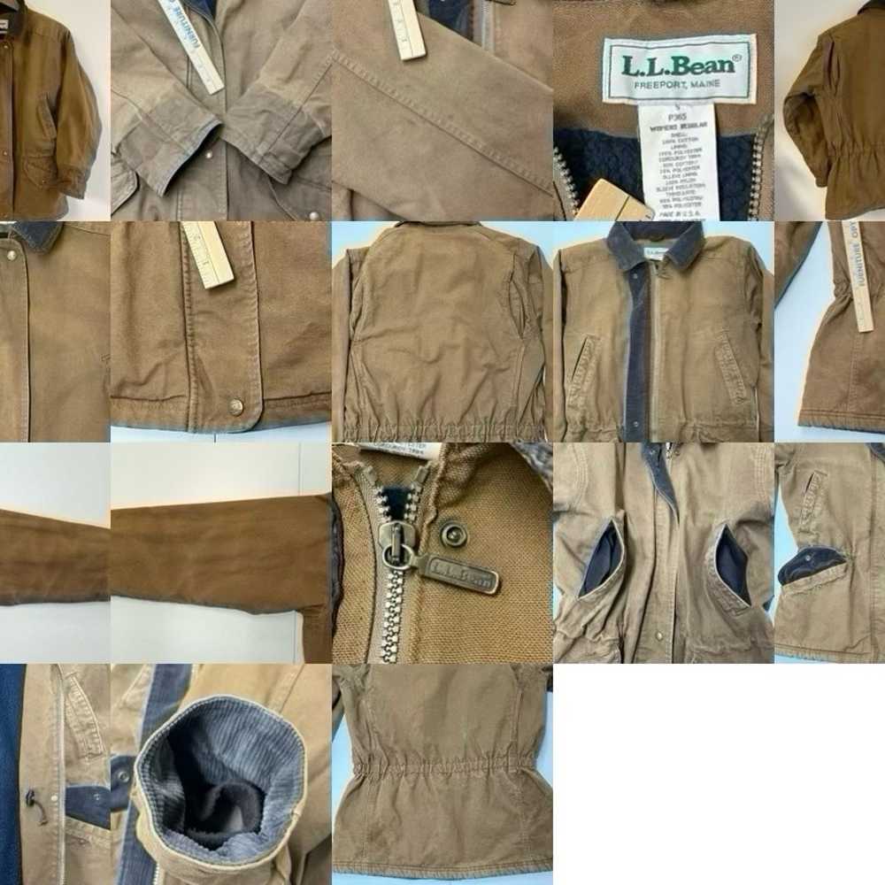 Vintage LL Bean Canvas Chore Coat P365 Fleece Lin… - image 12