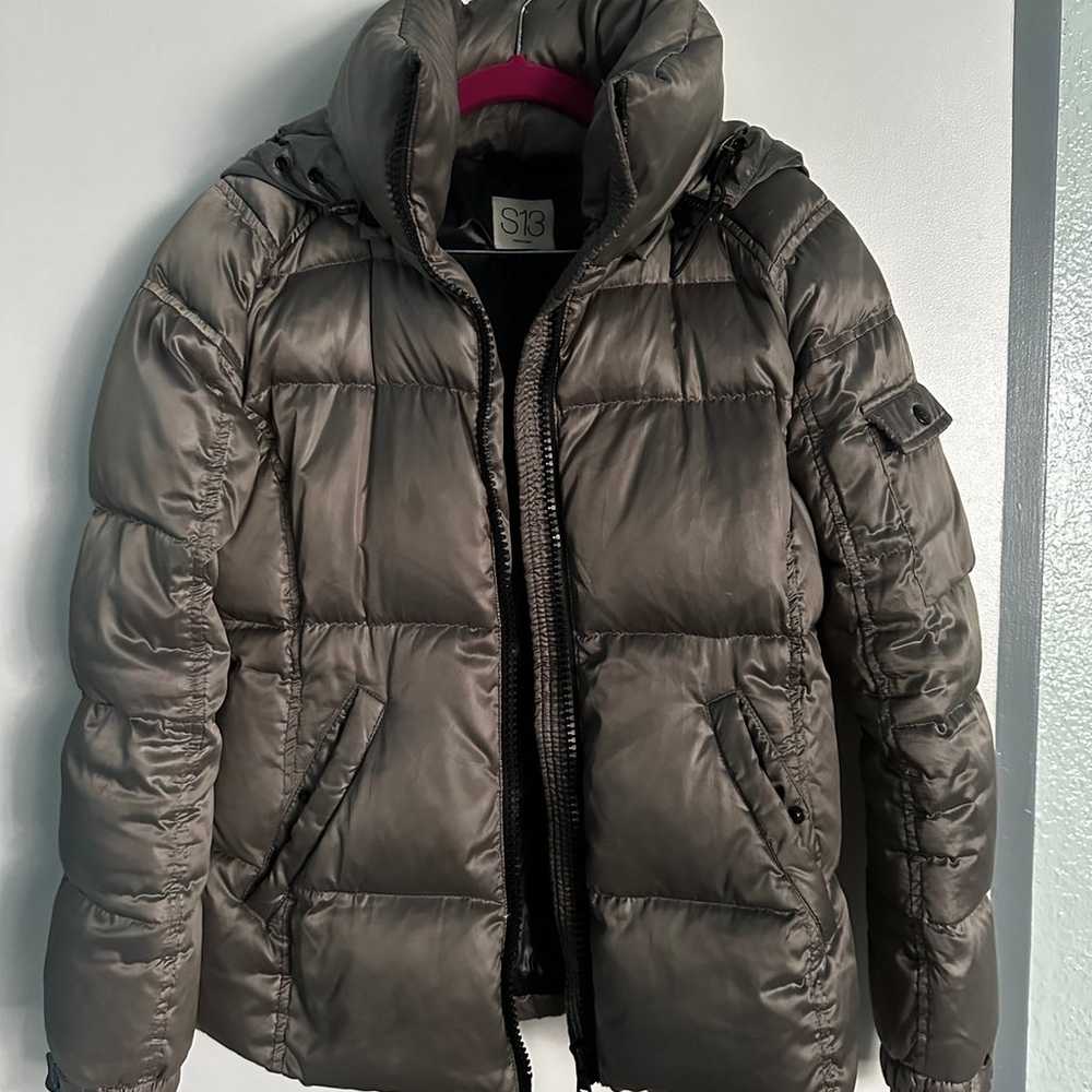 S13 New York Puffer jacket duck down in metallic … - image 2