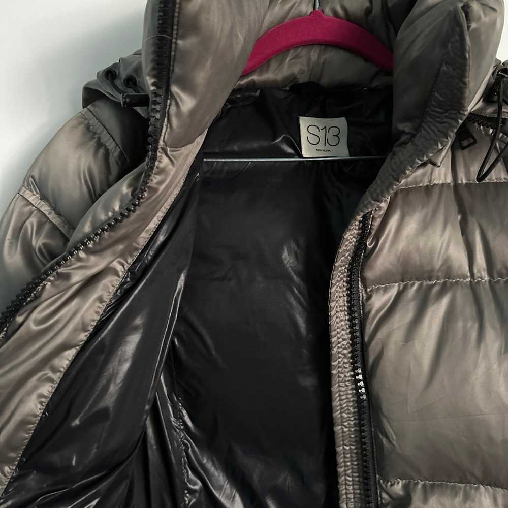 S13 New York Puffer jacket duck down in metallic … - image 4