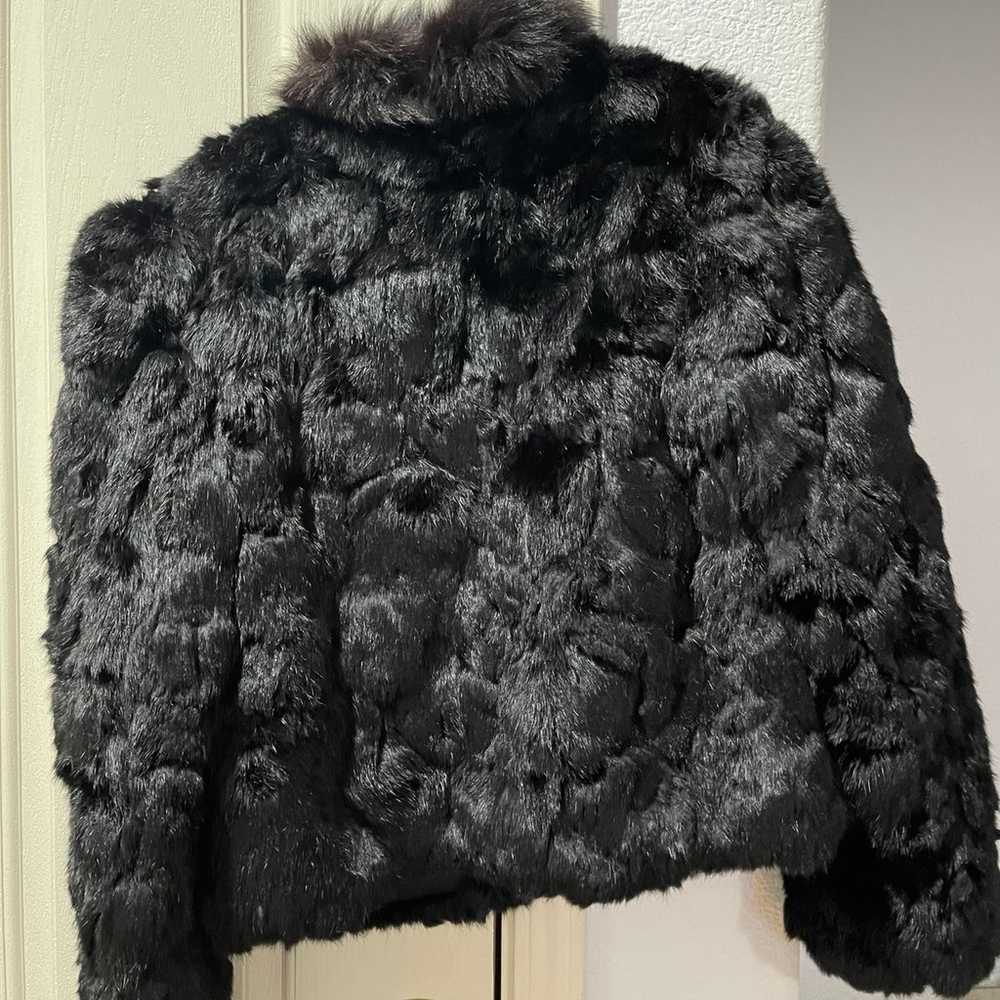 Vintage Dyed Rabbit Fur Jacket Womens Size Small … - image 5