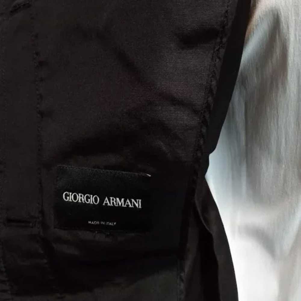 Vintage Giorgio Armani Short Black Jacket Small 4 - image 9