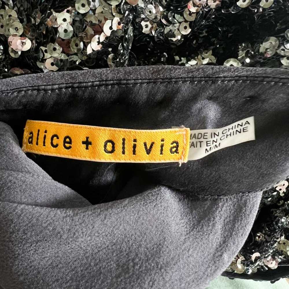 Alice & Olivia Silk mini dress - image 3