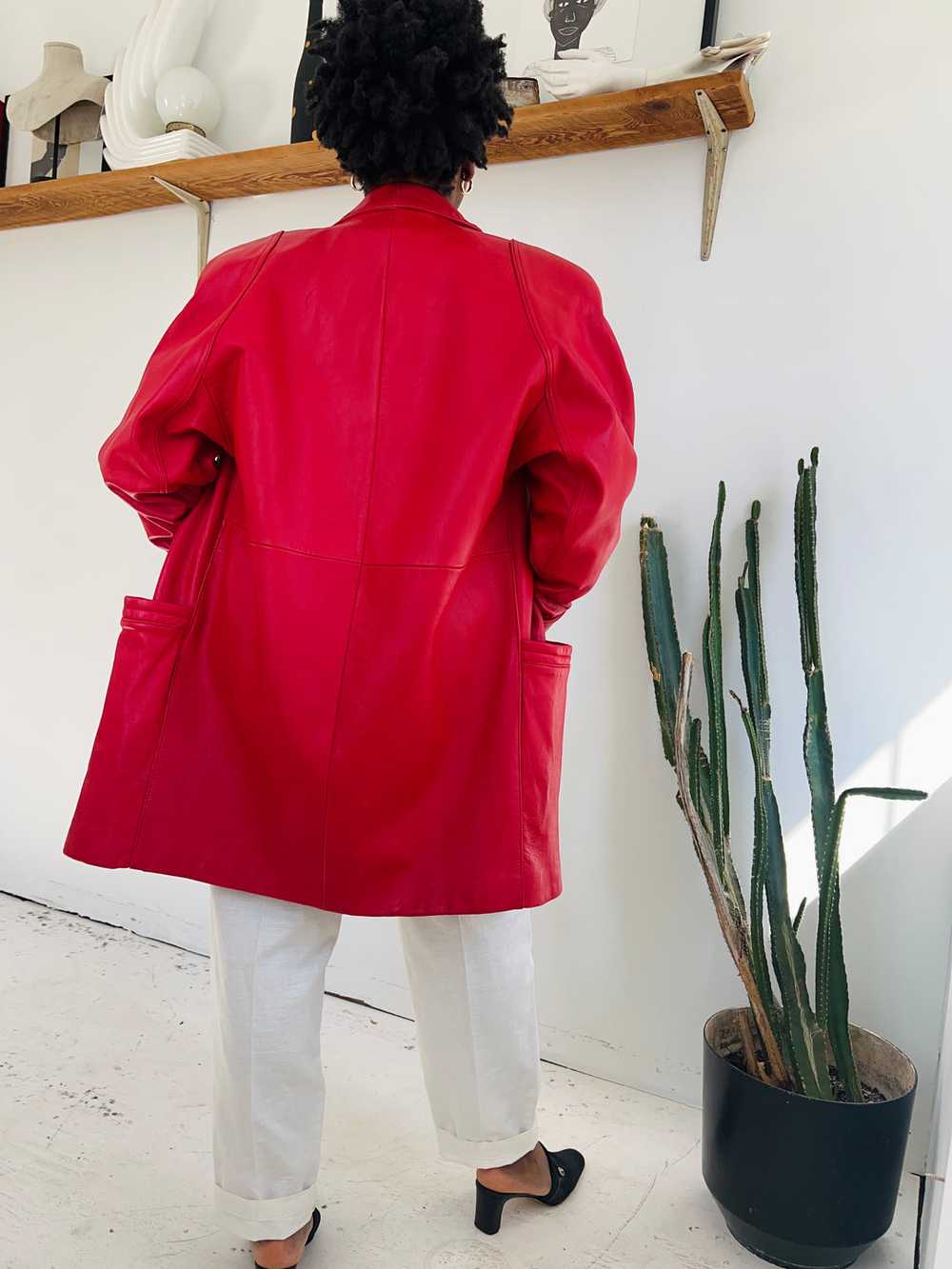 Red Leather Jacket - image 2