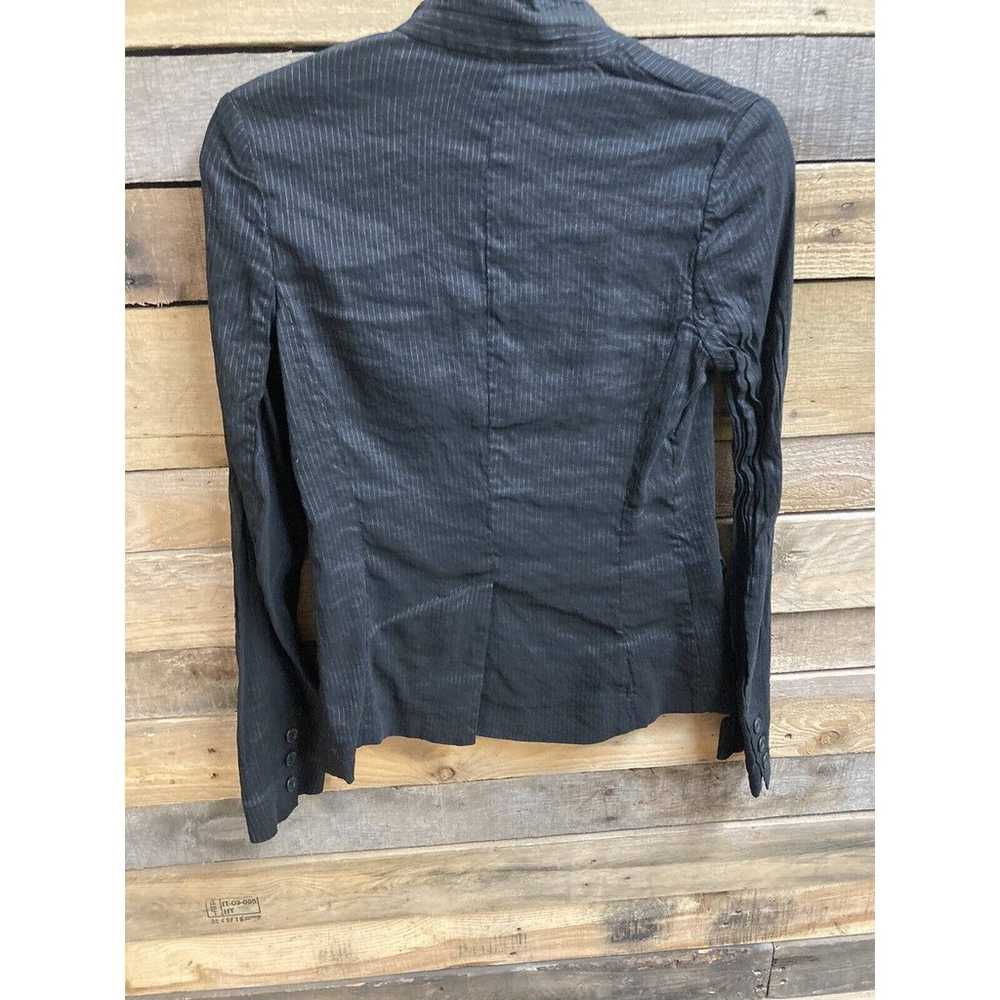 THEORY grey/black linen pinstripe blazer, 4 - image 6