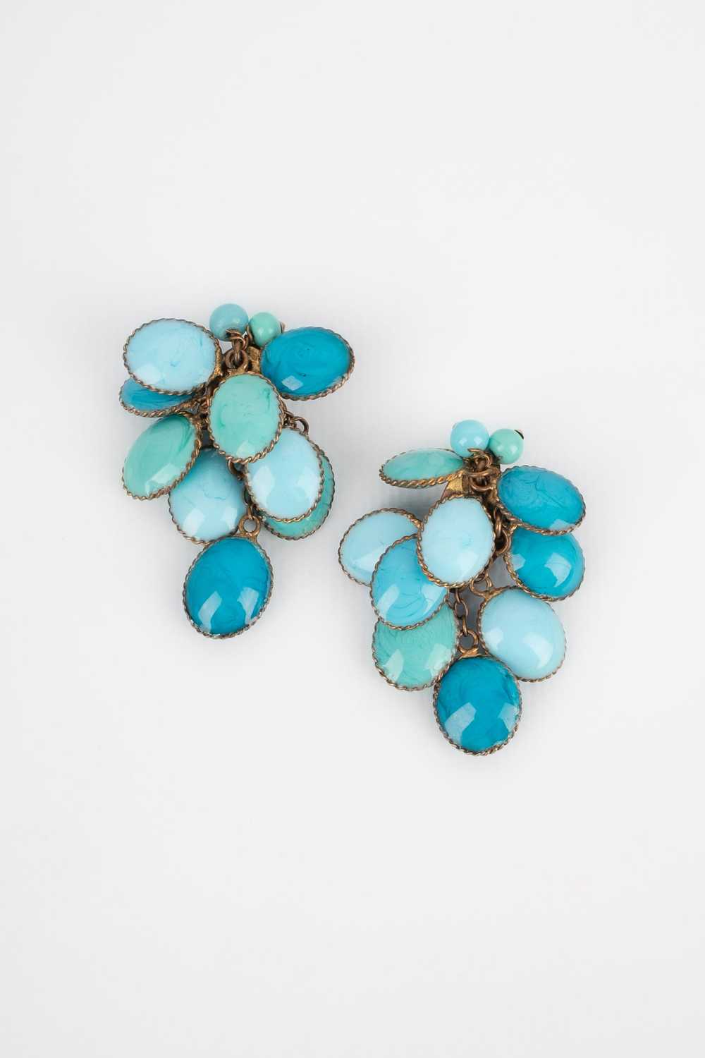 Boucles d'oreilles en pâte de verre - image 2