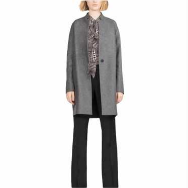 Zara Muscline Notched Collar Wool Coat - Size S