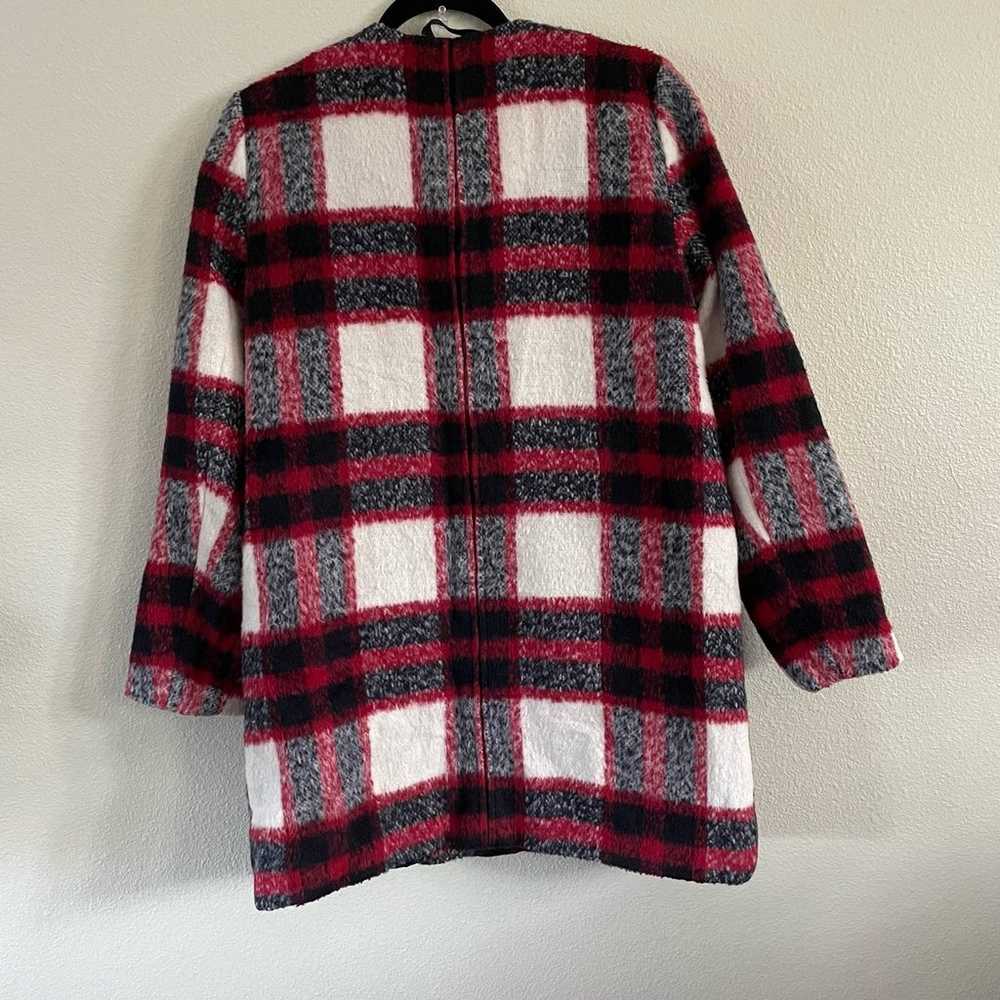 new abercrombie and fitch red plaid jacket coat s… - image 2
