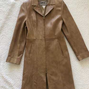 Leather trench coat - image 1